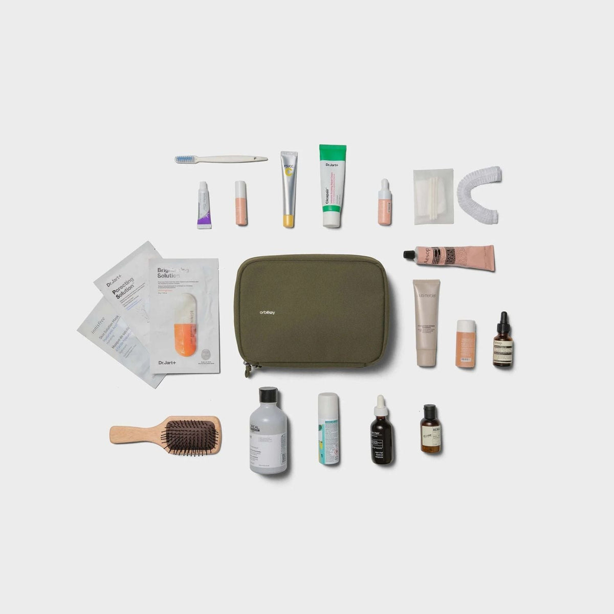 Orbitkey Hanging Toiletry Pouch (Olive)