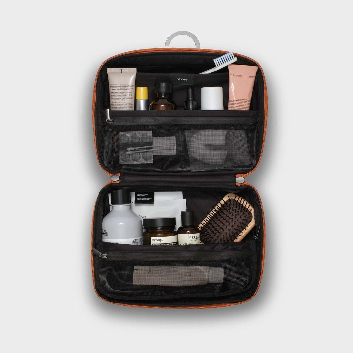 Orbitkey Hanging Toiletry Pouch (Terracotta)