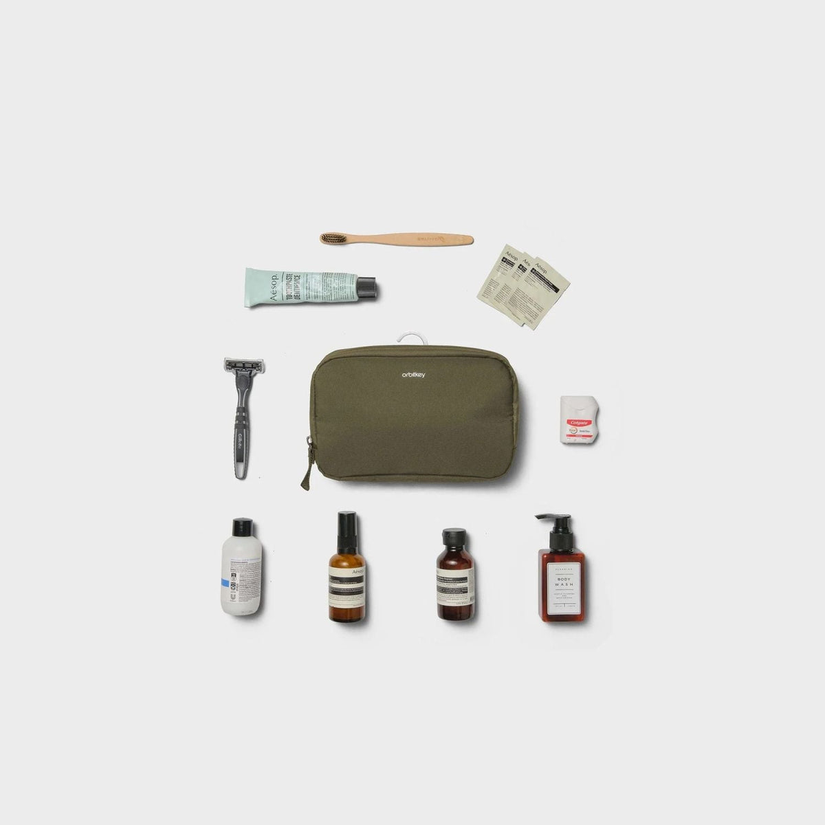 Orbitkey Toiletry Pouch (Olive)