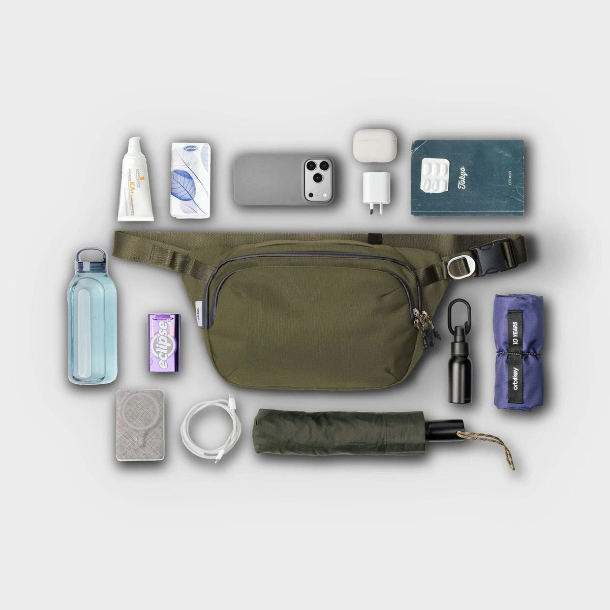 Orbitkey Urban Sling Bag Plus 6L (Olive)