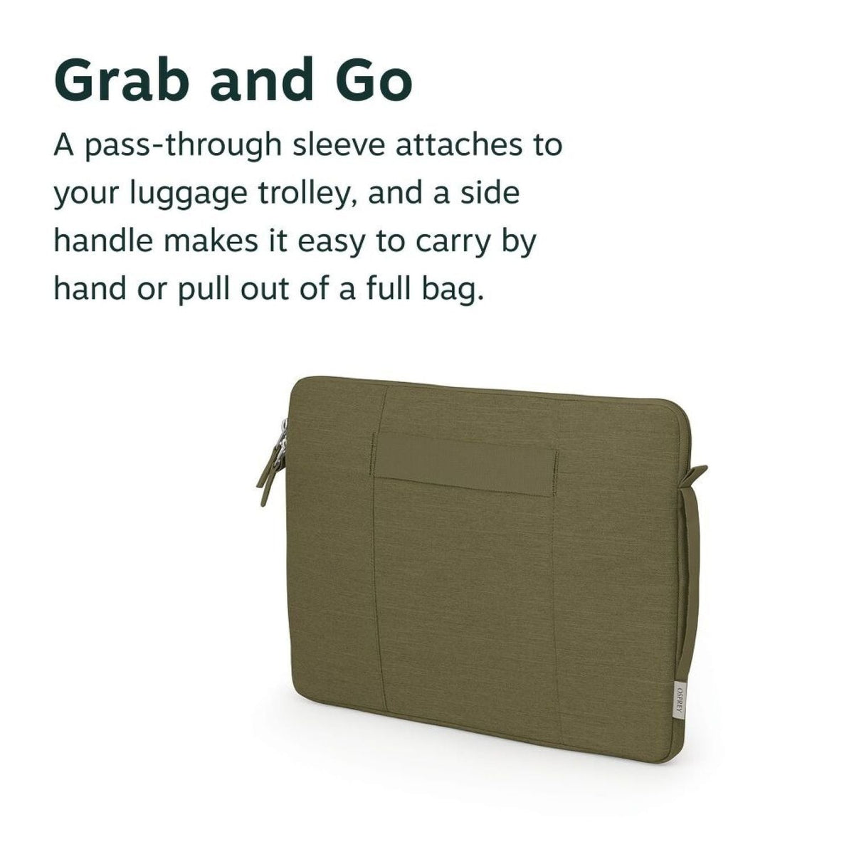 Osprey Arcane Laptop Sleeve 14 O/S - Moss Green Heather