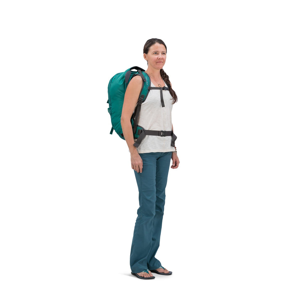Osprey Fairview Travel Pack Carry-On 40 Backpack - Small/Medium - Women's Travel - Trekking (Rainforest Green)