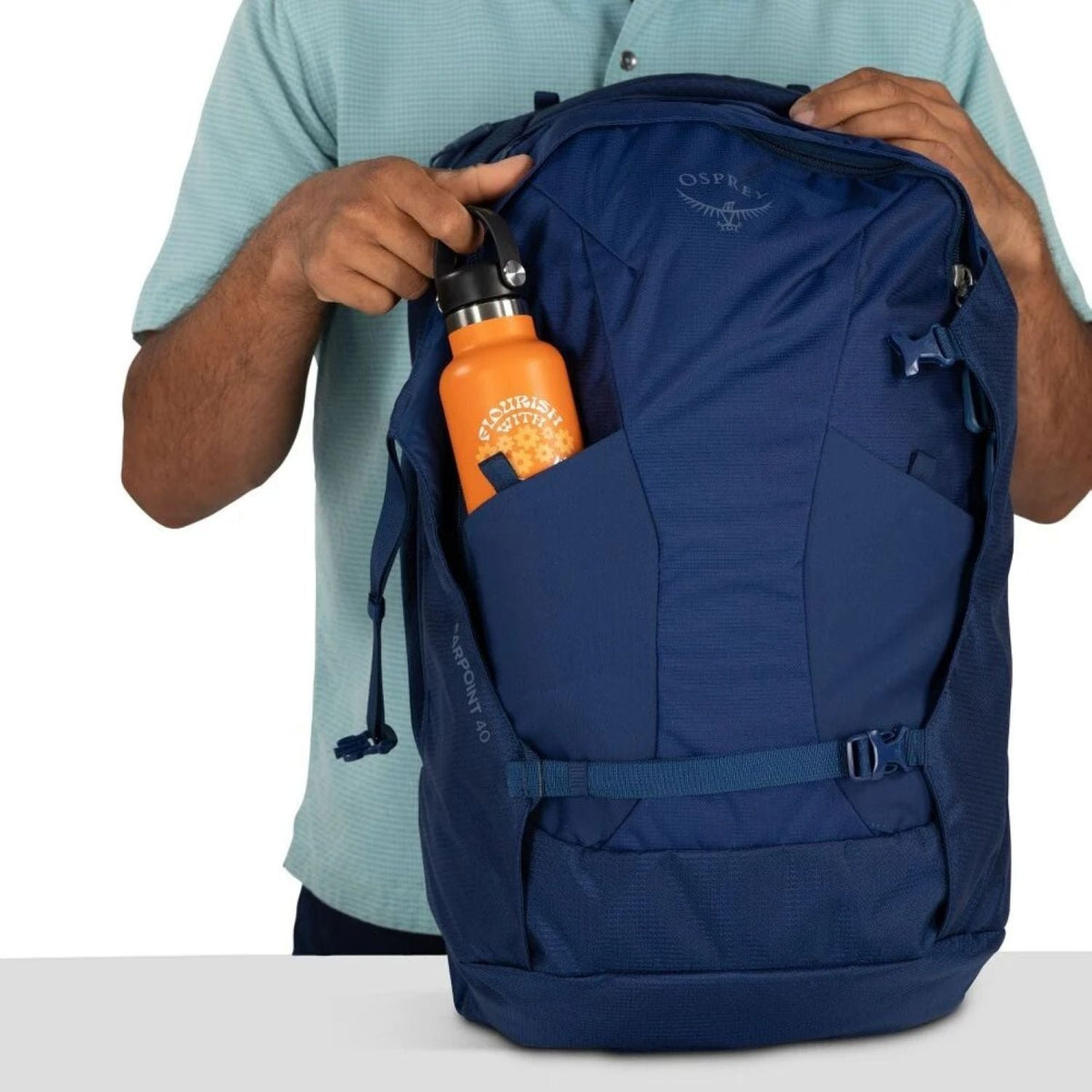 Osprey Farpoint 40 Backpack O/S - Cascade Blue/Torrent Blue