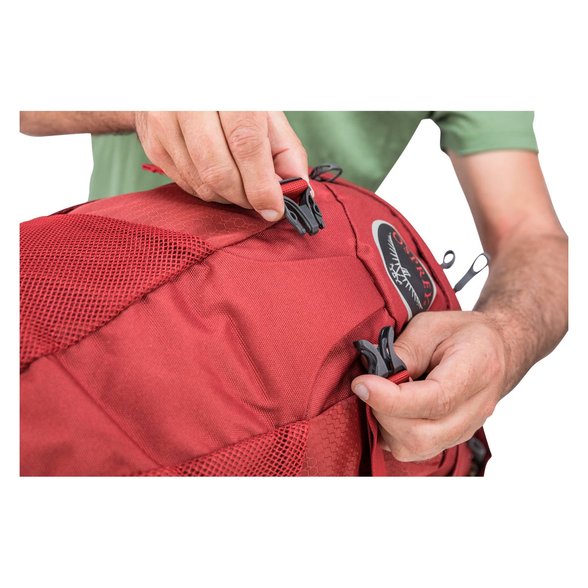 Osprey Farpoint Travel Pack Carry-On 40 Backpack - Small/Medium - Men's Travel - Trekking (Jasper Red)