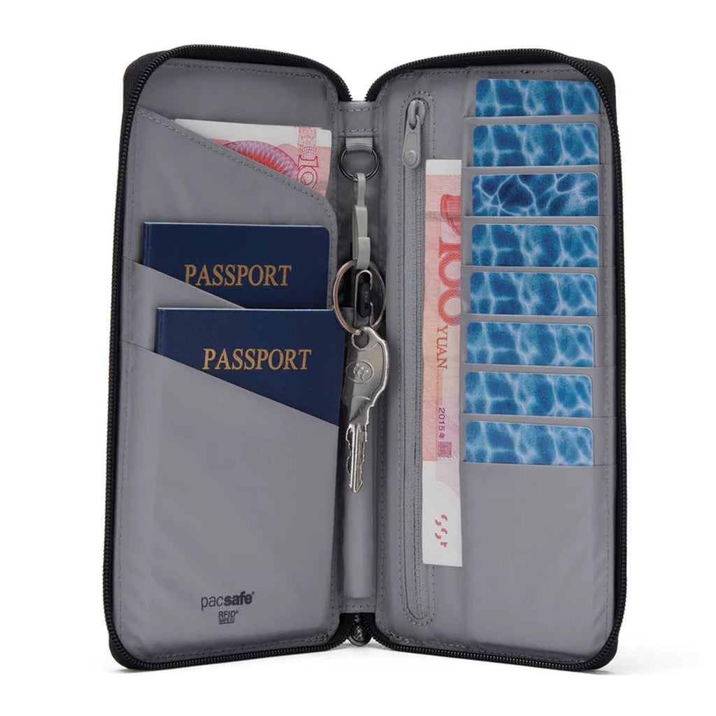 Pacsafe Rfidsafe Travel Wallet - Jet Black