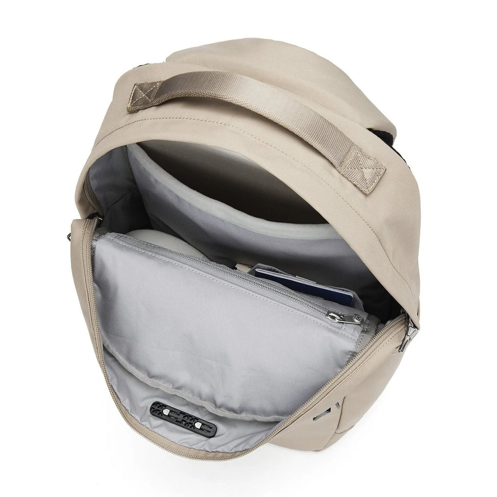Pacsafe V 20L Anti-Theft City Backpack - Beige