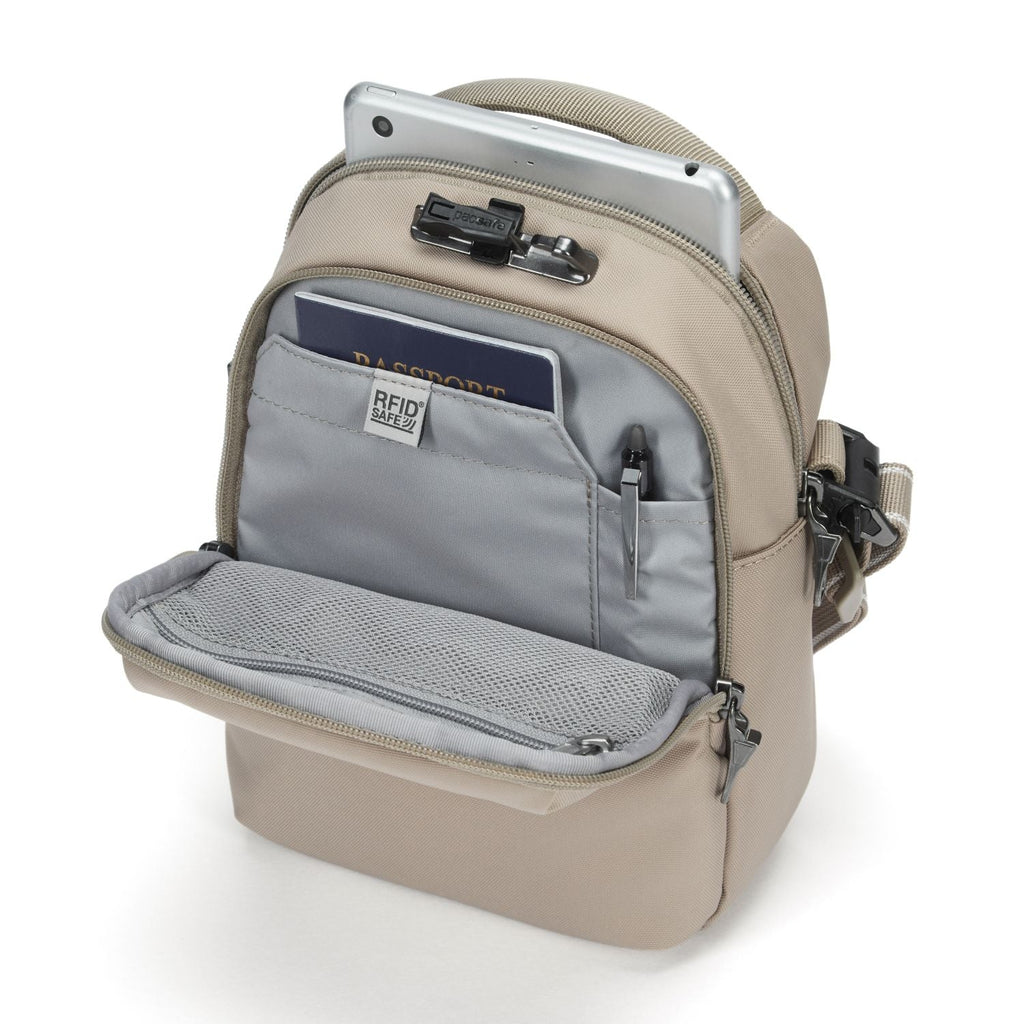 Pacsafe V Anti-theft Companion Crossbody - Beige