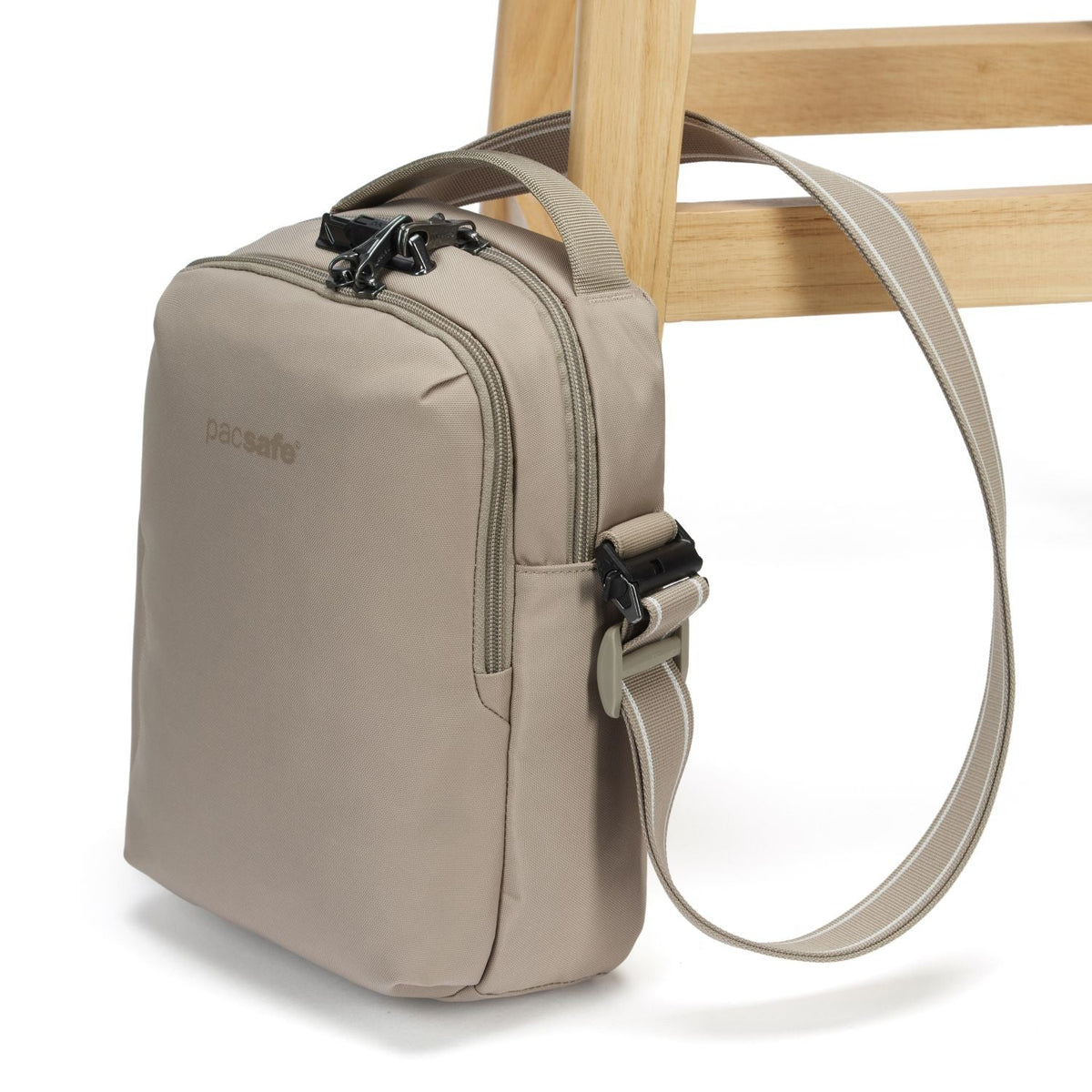 Pacsafe V Anti-theft Tour Crossbody - Beige