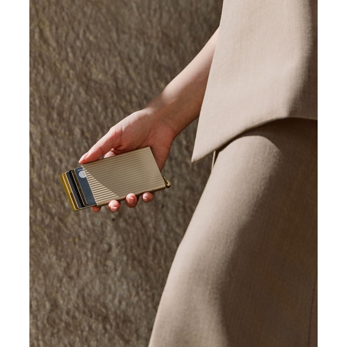 Secrid Cardprotector Fluted Premium+ - Cashmere+