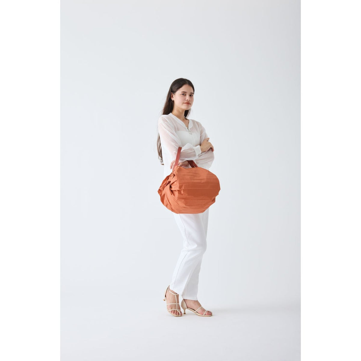 Shupatto Foldable Tote (M) - Brick Brown
