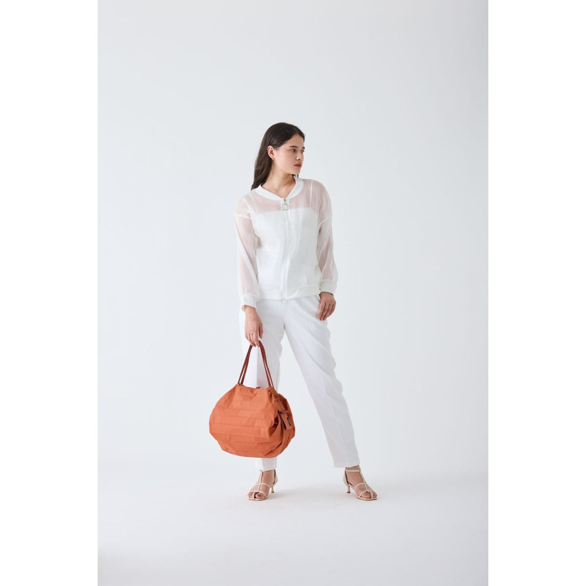 Shupatto Foldable Tote (M) - Brick Brown