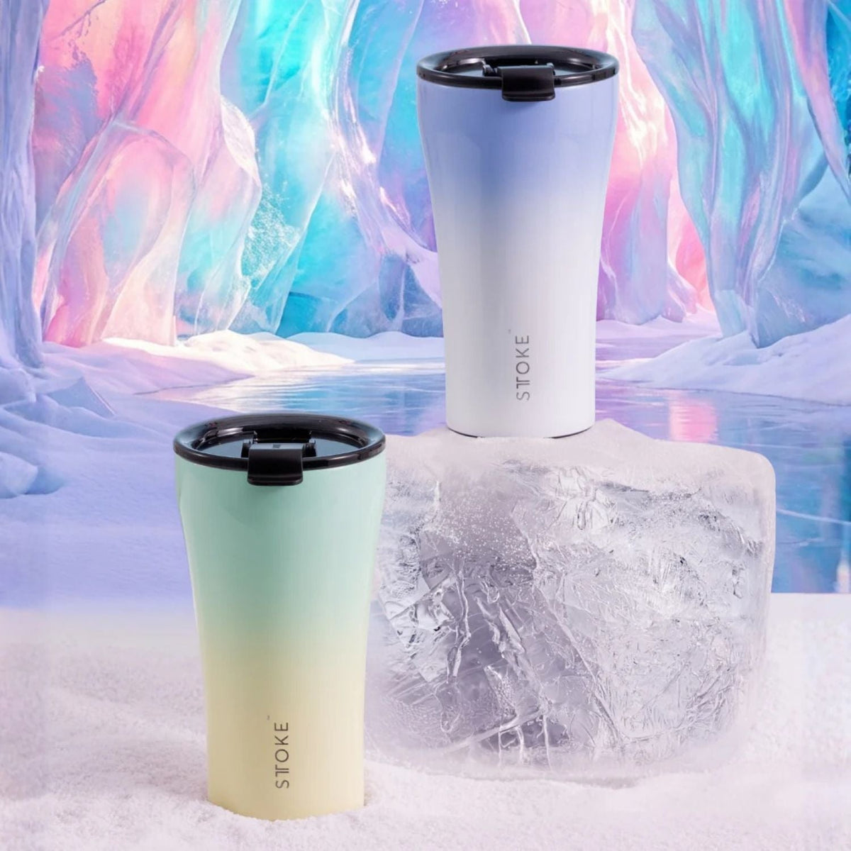 STTOKE Leakproof Flow Ceramic Insulated Cup 12oz - Reef Green