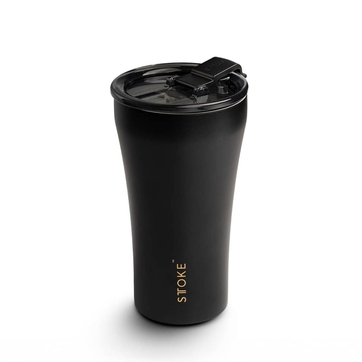 STTOKE Limited Edition 7th Anniversary Leakproof Ceramic Insulated Cup Powder Coating 12oz - Luxe Black
