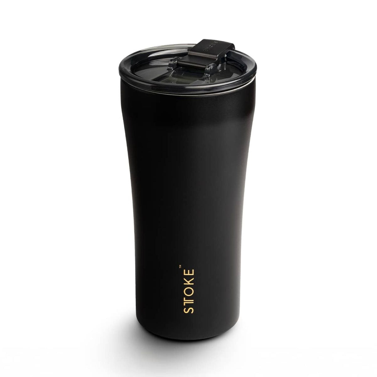 STTOKE Limited Edition 7th Anniversary Leakproof Ceramic Insulated Cup Powder Coating 16oz - Luxe Black