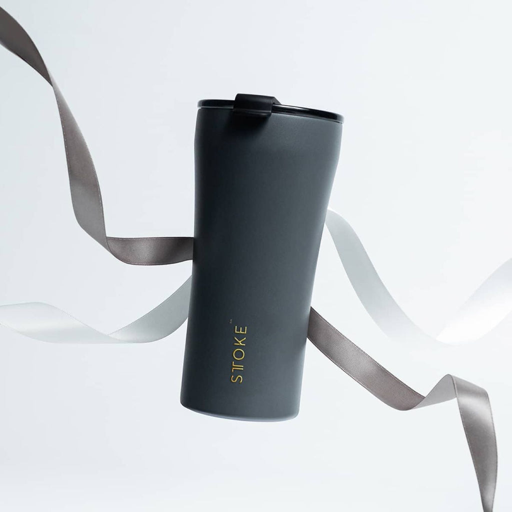 STTOKE Limited Edition 7th Anniversary Leakproof Ceramic Insulated Cup Powder Coating 16oz - Slated Grey