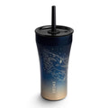 STTOKE Ocean Leakproof Ceramic Insulated Cup Powder Coating With Straw 20OZ - Shark