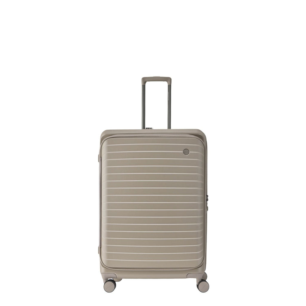 CROSSING INVI 20" Carry On Expandable Luggage With Front & Middle Access - Taupe