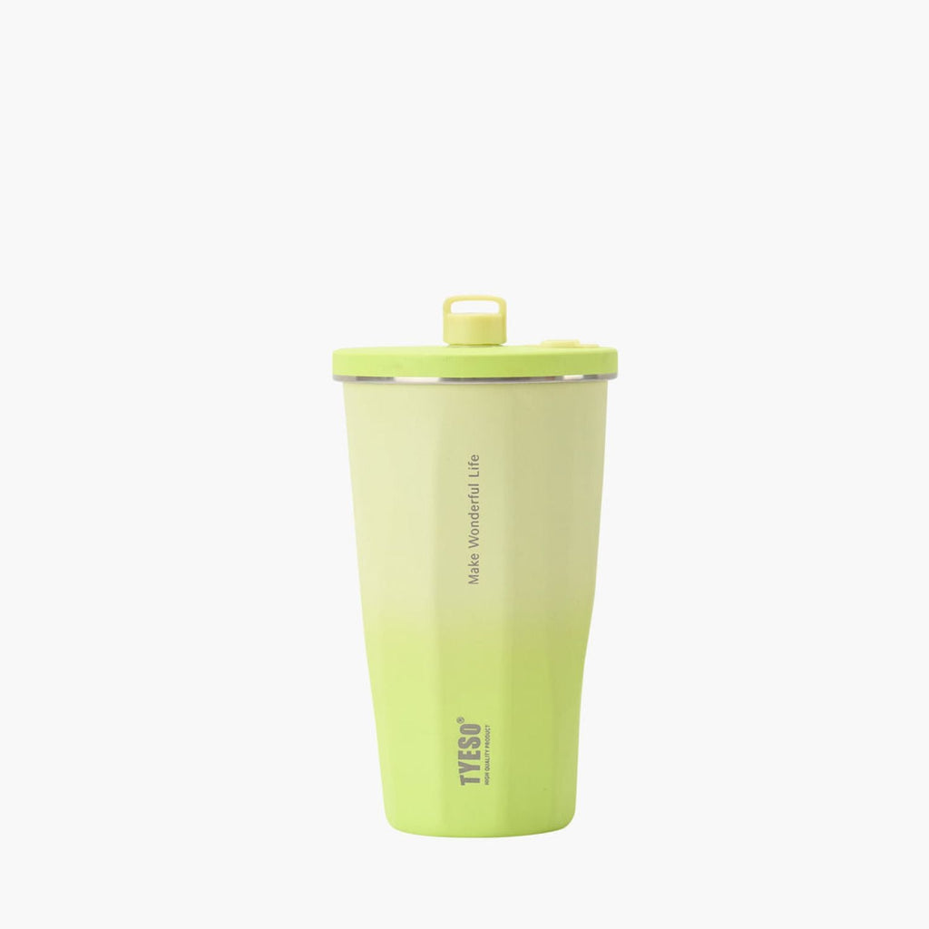 Tyeso Flaire 2.0 Retractable Straw S/S Vacuum Insulated Tumbler 470ML - Yellow