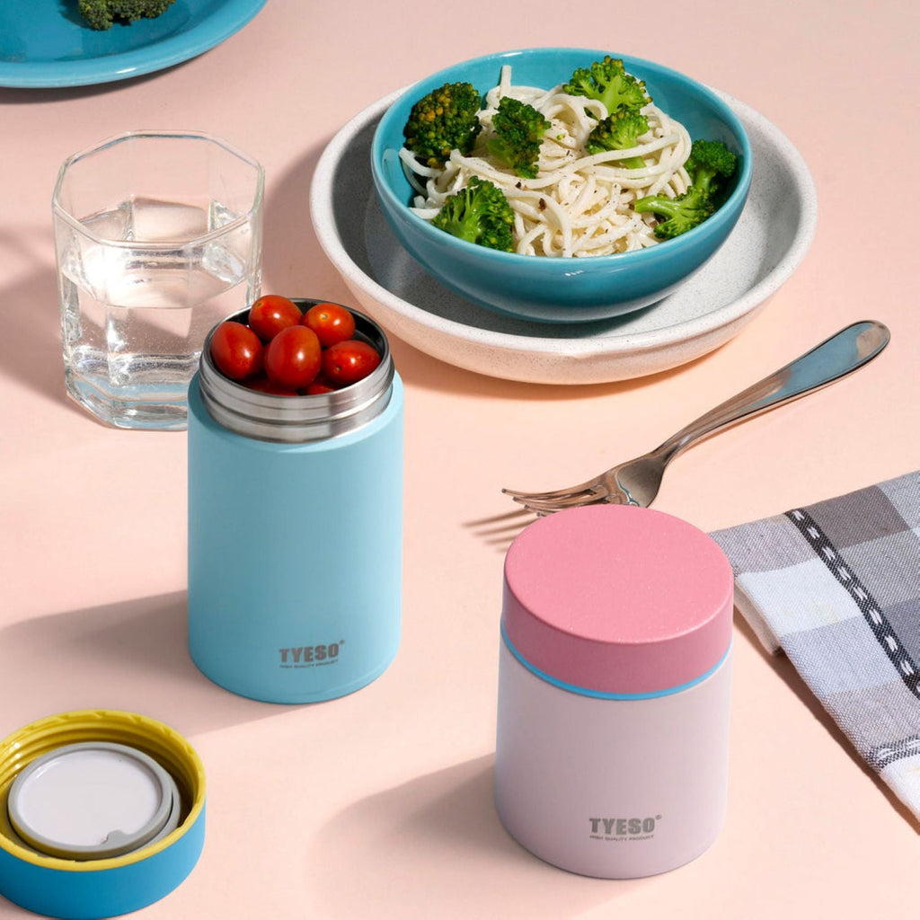 Tyeso Petal Inner S/S 316 Vacuum Insulated Food Jar 260ML - Pink