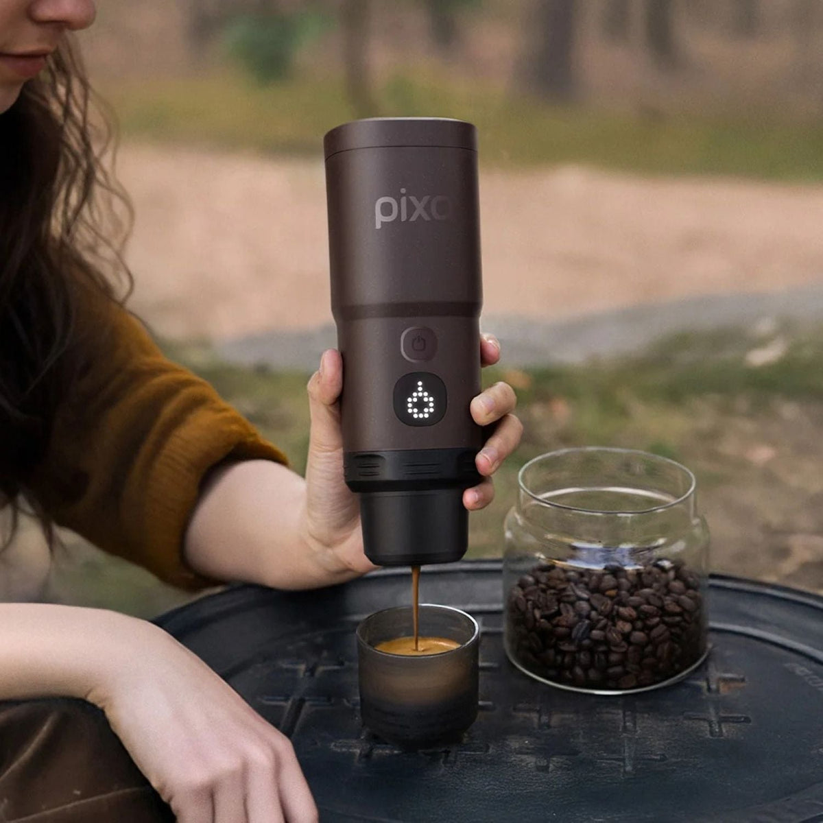 Wacaco Pixapresso Electric Espresso Machine - Dark Burgundy