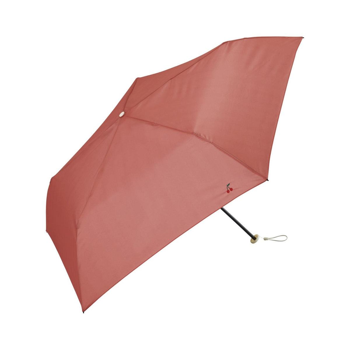 WPC Air-Light One Point Embroidery Mini Lightweight 115G UV Protection Umbrella 55cm (Pink Cherry)