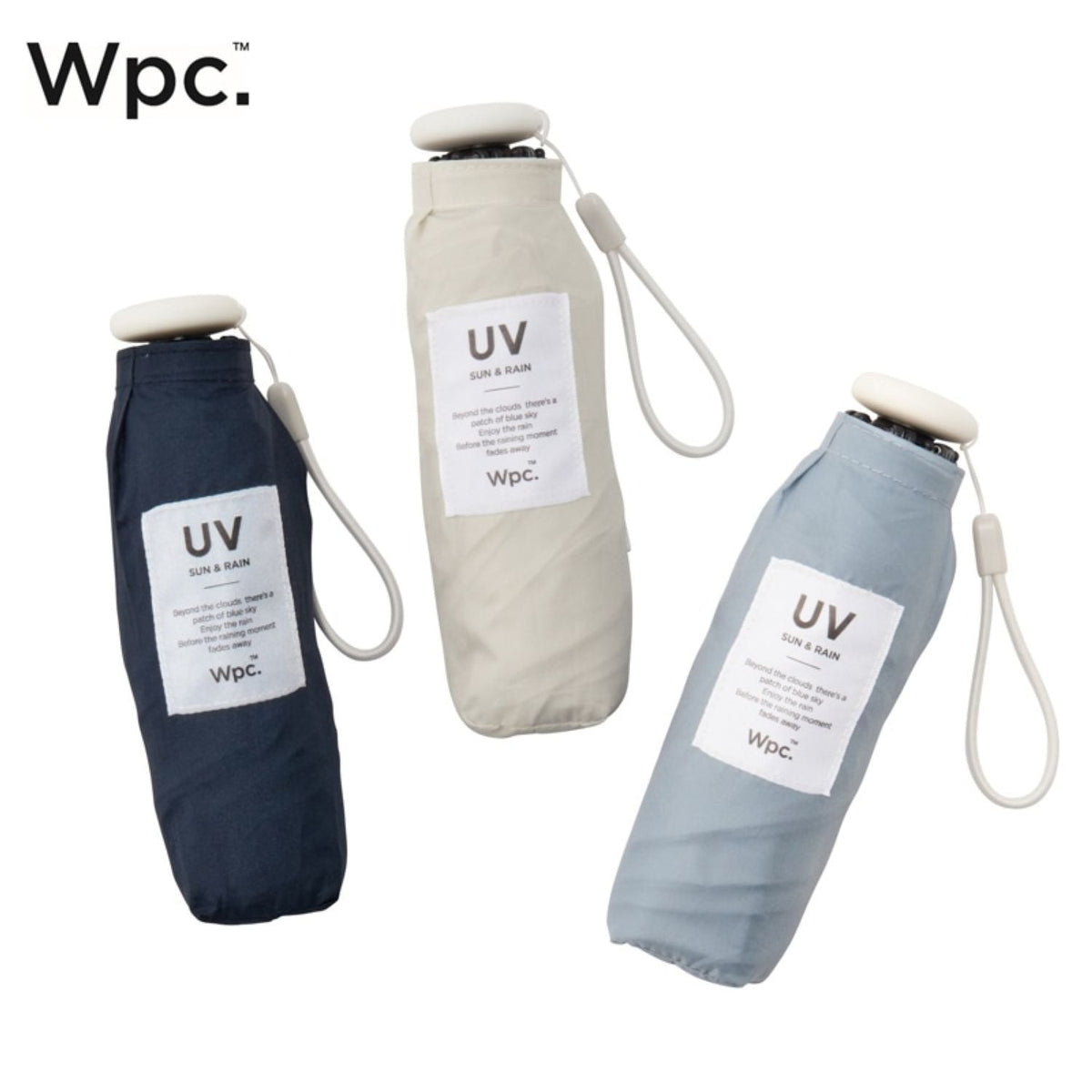 WPC Compact UV Protection Umbrella 50cm (Beige)