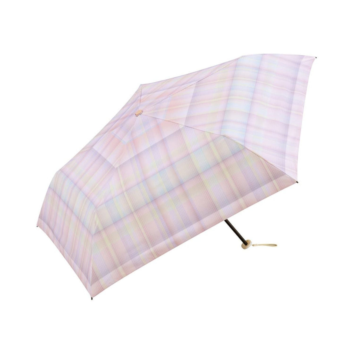 WPC Gradation Check Mini UV Protection UPF 50+ Umbrella 50cm - Pink