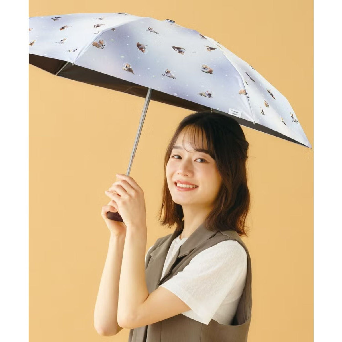WPC Hikouken 2026 UV Protection UPF 50+ Umbrella 47cm (Light Grey)