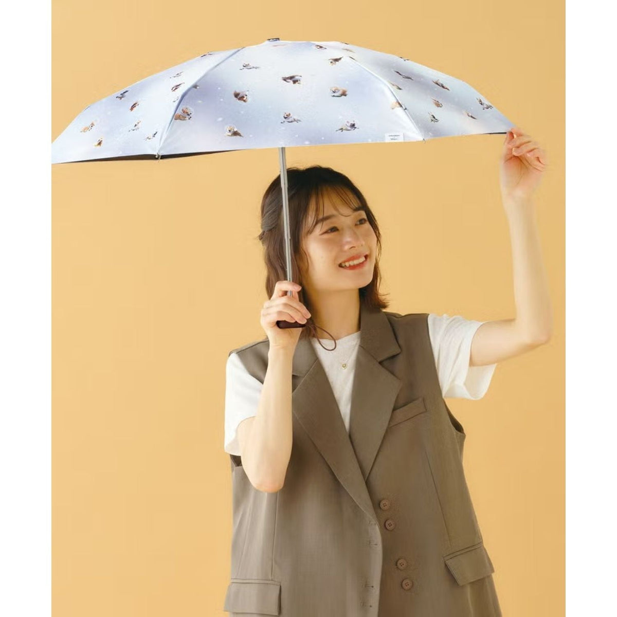 WPC Hikouken 2026 UV Protection UPF 50+ Umbrella 47cm (Light Grey)
