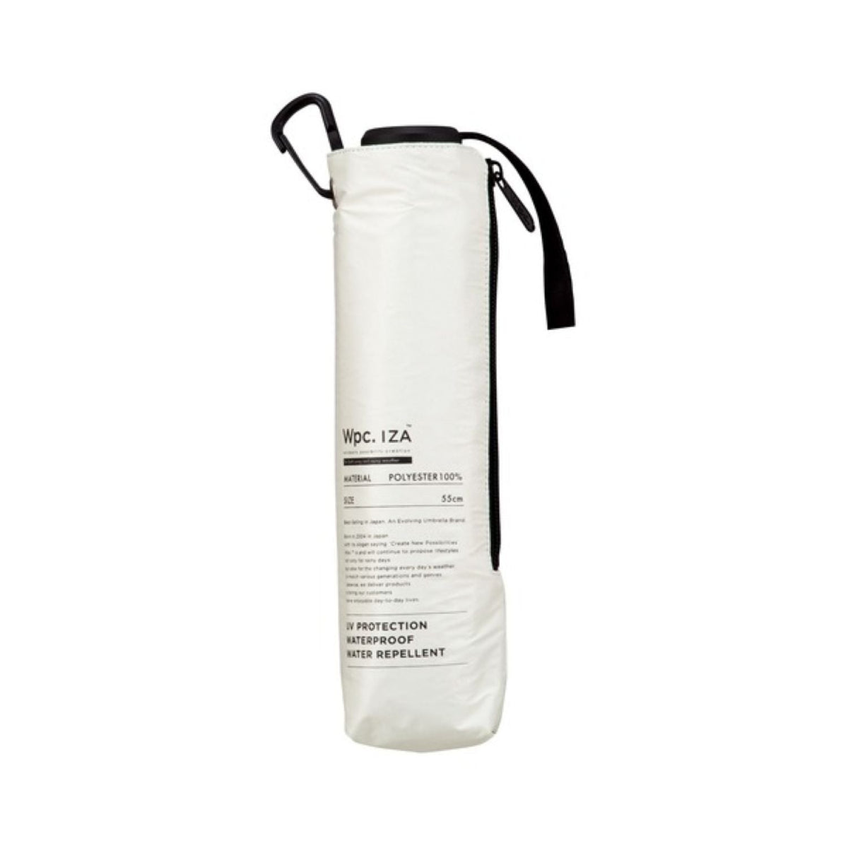 WPC IZA Wind Resistance (2025) UV Protection Upf 50+ Men'S Umbrella 55cm (Off White)