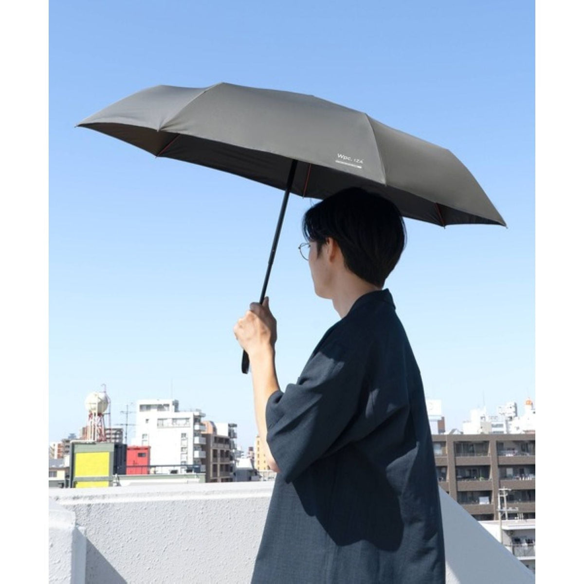 WPC IZA Wind Resistance (2025) UV Protection Upf 50+ Men'S Umbrella 55cm (Off White)