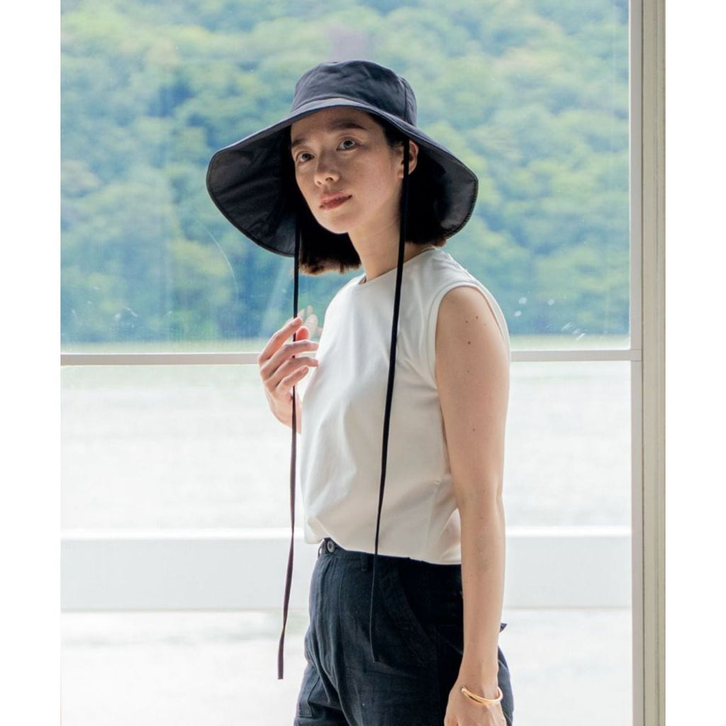 WPC Wide Brim Hat With UV Protection (Black)