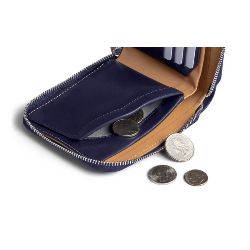 Bellroy Zip Wallet Navy Seager Inc