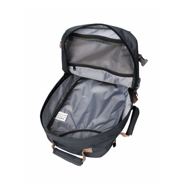 Cabinzero Mini Ultra Light Cabin Bag With Luggage Trackers 28L Black Sand Seager Inc