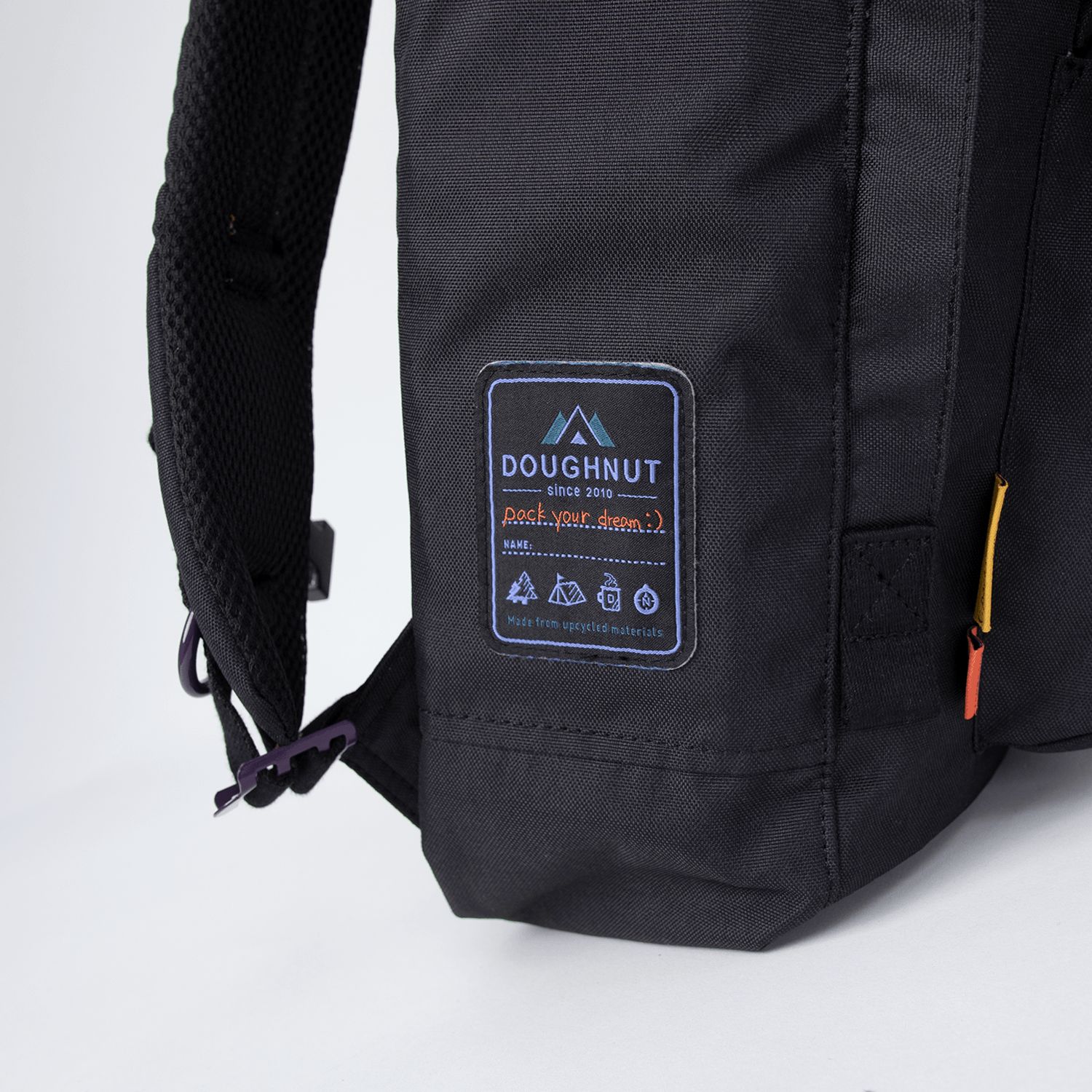 Doughnut macaroon backpack discount black
