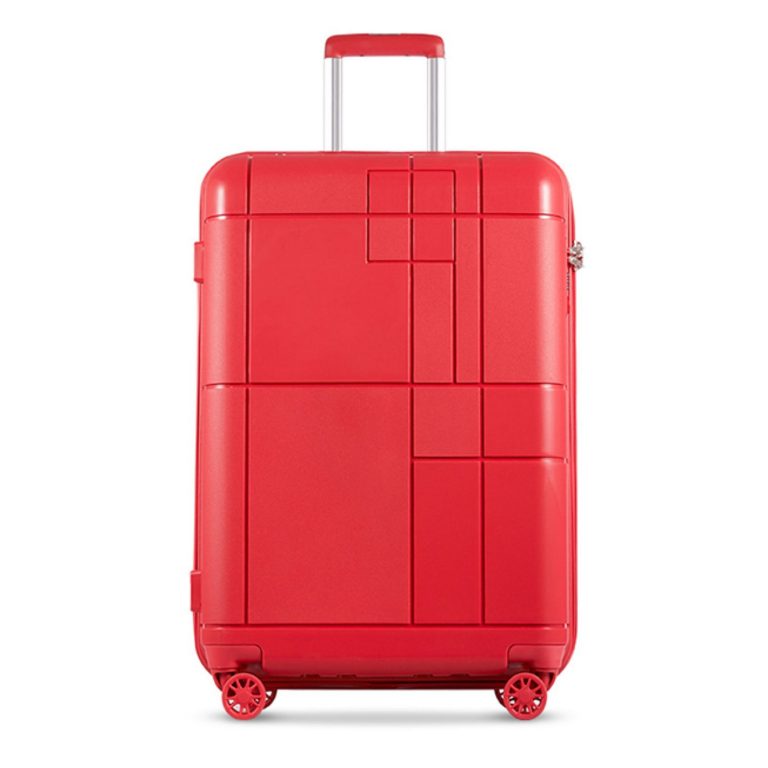 Echolac Monogram 20" Upright Carry On Luggage (Red) Seager Inc