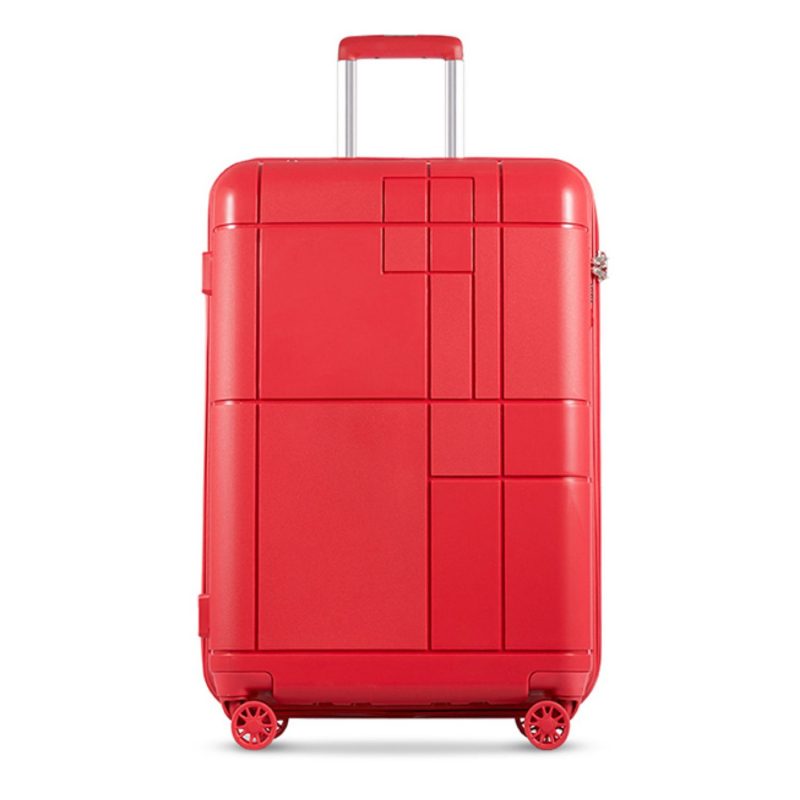 Echolac Monogram 20" Upright Carry On Luggage (Red) Seager Inc