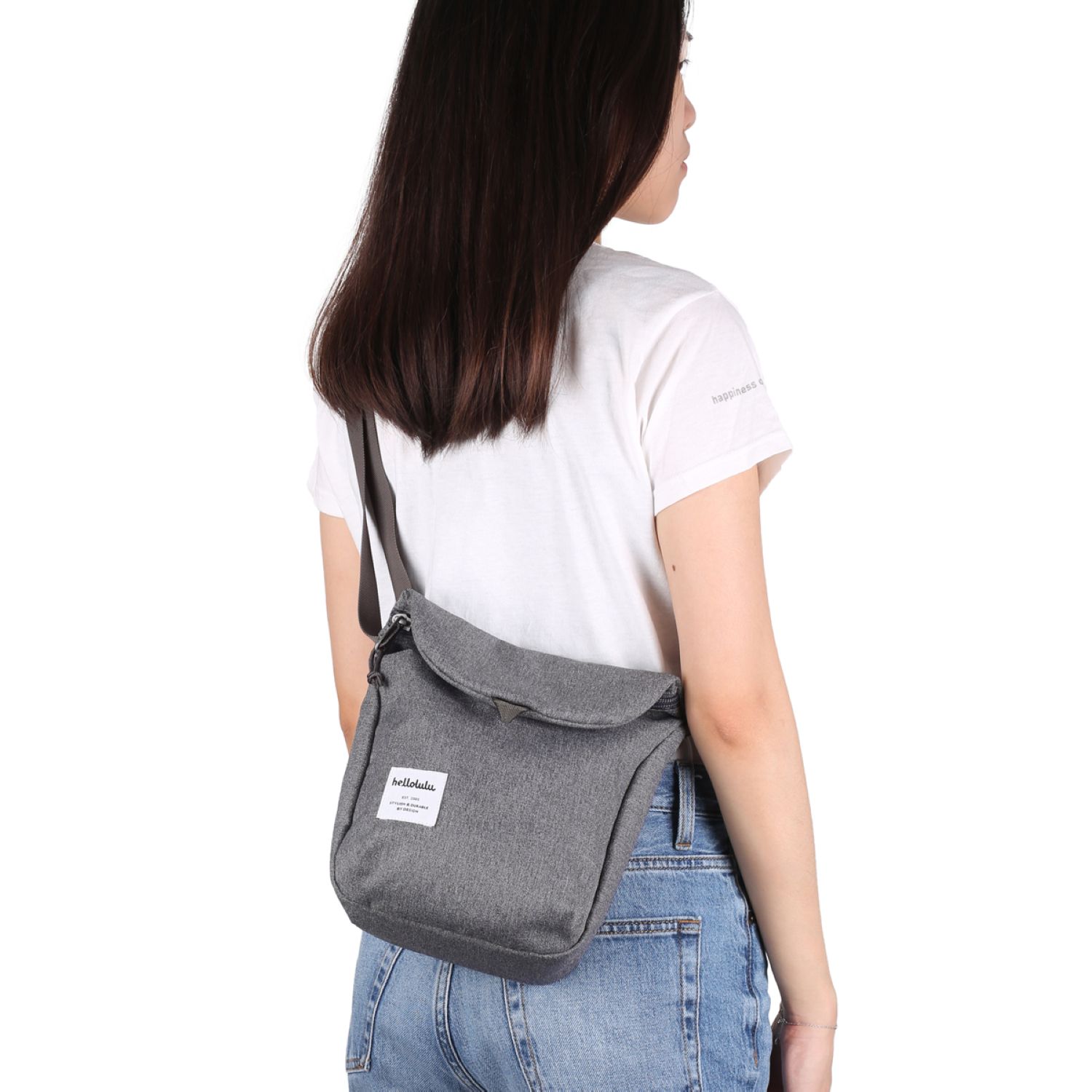 Hellolulu Desi Sling Bag Pebble Gray