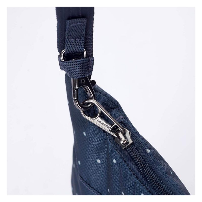 Pacsafe Daysafe AntiTheft Crossbody Bag (Navy Poka Dot) Seager Inc