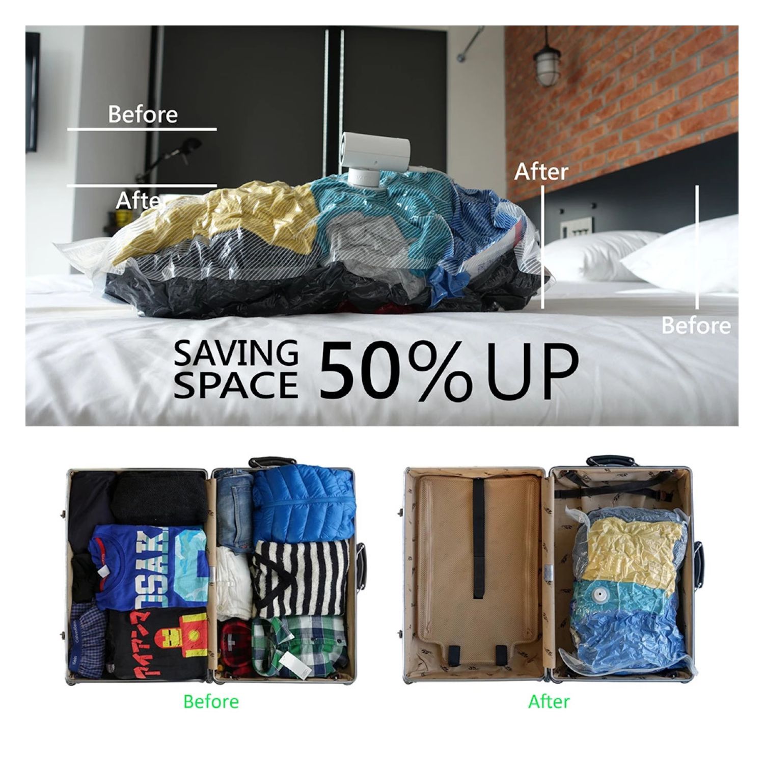 Vago Vacuum Bag (Large) 70 X 100 Cm Seager Inc