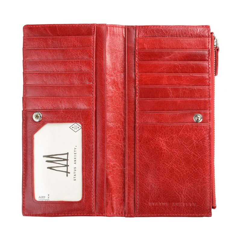 Status Anxiety Dakota Wallet Red Seager Inc